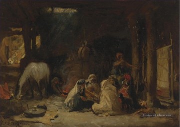 AU REPOS ALGERIE Frederick Arthur Bridgman Arabe Peinture à l'huile